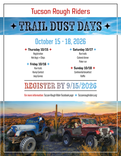 Trail Dust Days Flyer